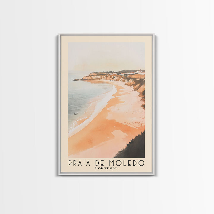 Praia de Moledo, Portugal Watercolor Beach Print, Vacation Gift, Portugal Wall Art, Beach Painting, Beach Decor, Beach Painting