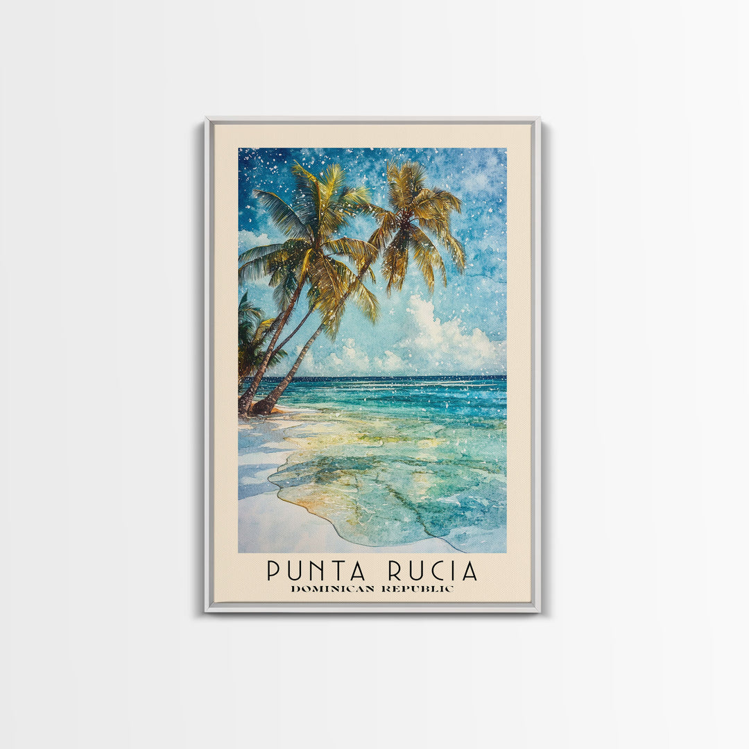 Punta Rucia, Dominican Republic Watercolor Print, Vacation Gift, Dominican Republic Wall Art, Beach Painting, Beach Decor, Beach Or Lakehouse Art