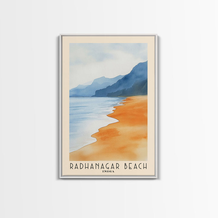 Radhanagar Beach, India Watercolor Beach Print, Vacation Gift, India Wall Art, Beach Painting, Beach Decor, Beach Painting