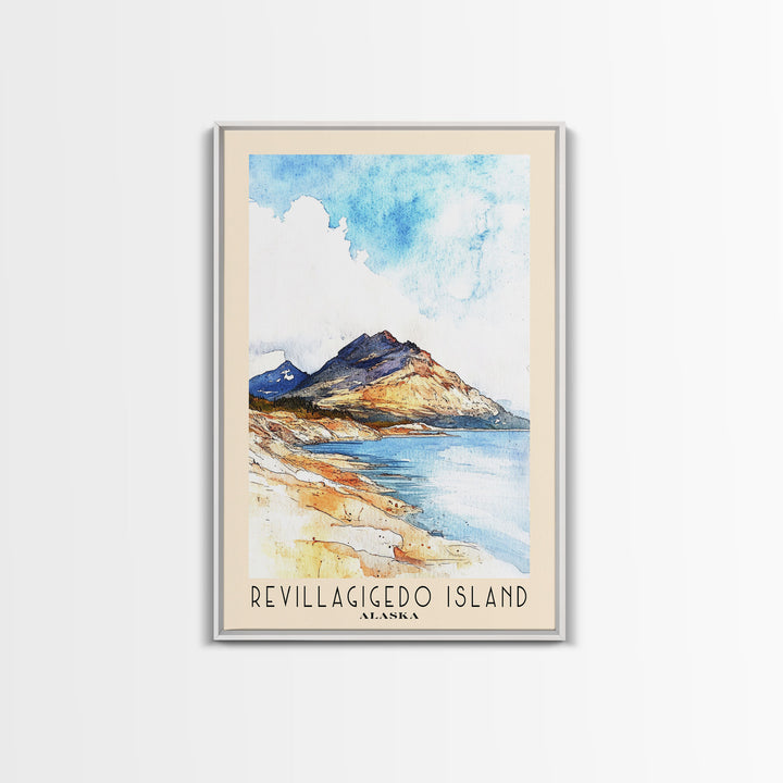 Revillagigedo Island, Alaska Watercolor Print, Vacation Gift, Alaska Wall Art, Vacation Wall Art, Vacatation Memories, Beach Decor, Beach Or Lakehouse Art