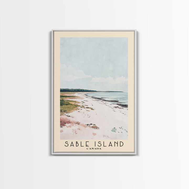 Sable Island, Canada Watercolor Print, Vacation Gift, Canada Wall Art, Beach Painting, Beach Decor, Beach Or Lakehouse Art