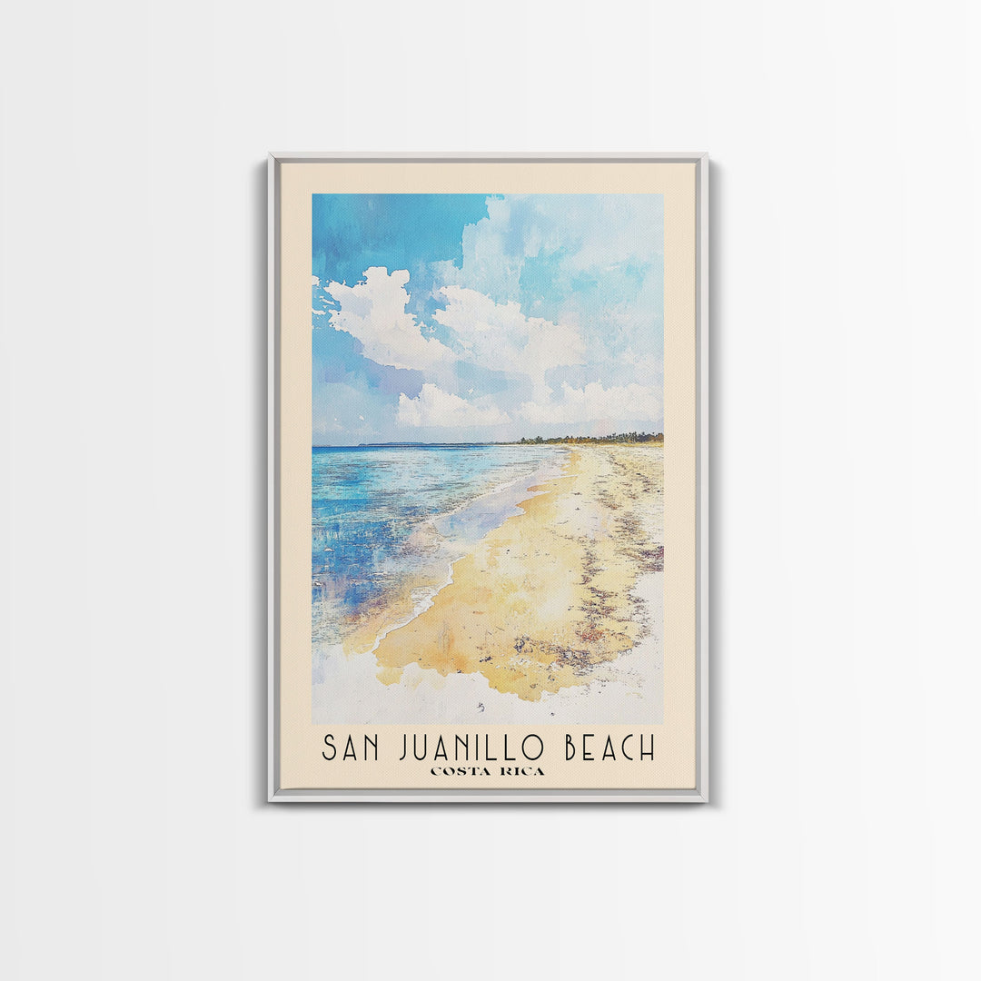 San Juanillo Beach, Costa Rica Watercolor Print, Vacation Gift, Costa Rica Wall Art, Beach Painting, Beach Decor, Beach Or Lakehouse Art