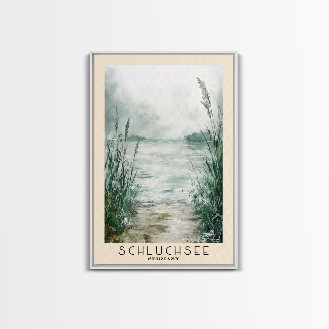 Schluchsee, Germany Watercolor Print, Vacation Gift, Germany Wall Art, Beach Painting, Beach Decor, Beach Or Lakehouse Art