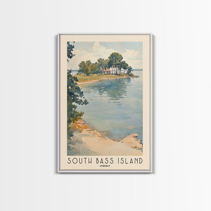 South Bass Island, Ohio Watercolor Print, Vacation Gift, Ohio Wall Art, Vacation Wall Art, Vacatation Memories, Beach Decor, Beach Or Lakehouse Art