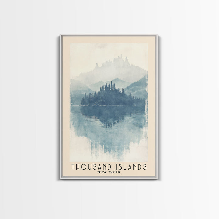 Thousand Islands, New York Watercolor Print, Vacation Gift, New York Wall Art, Vacation Wall Art, Vacatation Memories, Beach Decor, Beach Or Lakehouse Art