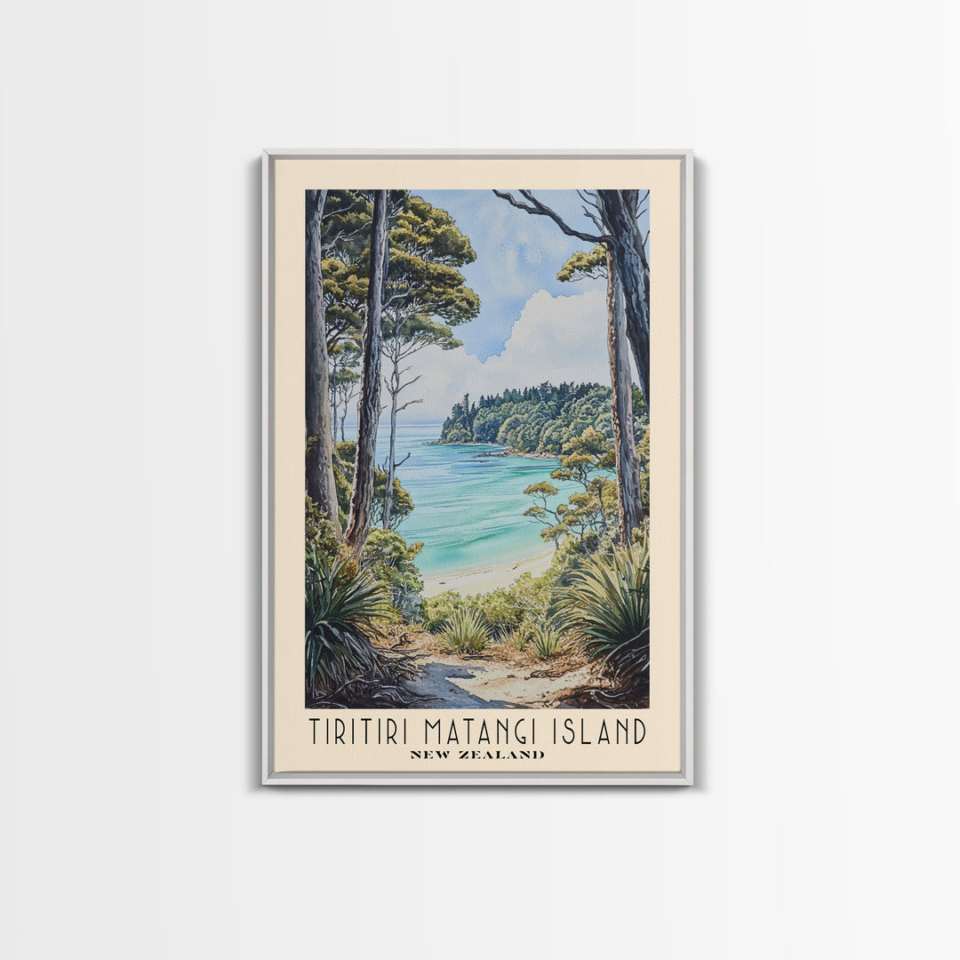 Tiritiri Matangi Island, New Zealand Watercolor Print, Vacation Gift, New Zealand Wall Art, Beach Painting, Beach Decor, Beach Or Lakehouse Art