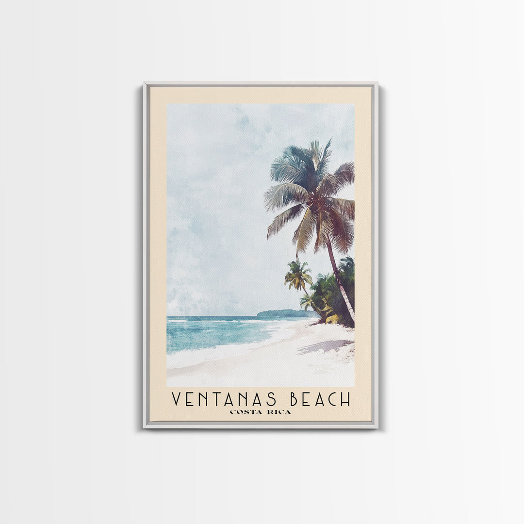 Ventanas Beach, Costa Rica Watercolor Print, Vacation Gift, Costa Rica Wall Art, Beach Painting, Beach Decor, Beach Or Lakehouse Art