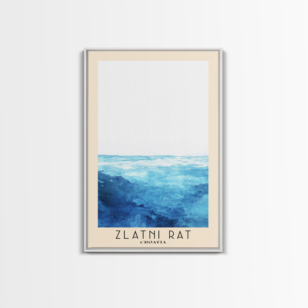 Zlatni Rat, Croatia Watercolor Print, Vacation Gift, Croatia Wall Art, Vacation Wall Art, Vacatation Memories, Beach Decor, Beach Or Lakehouse Art