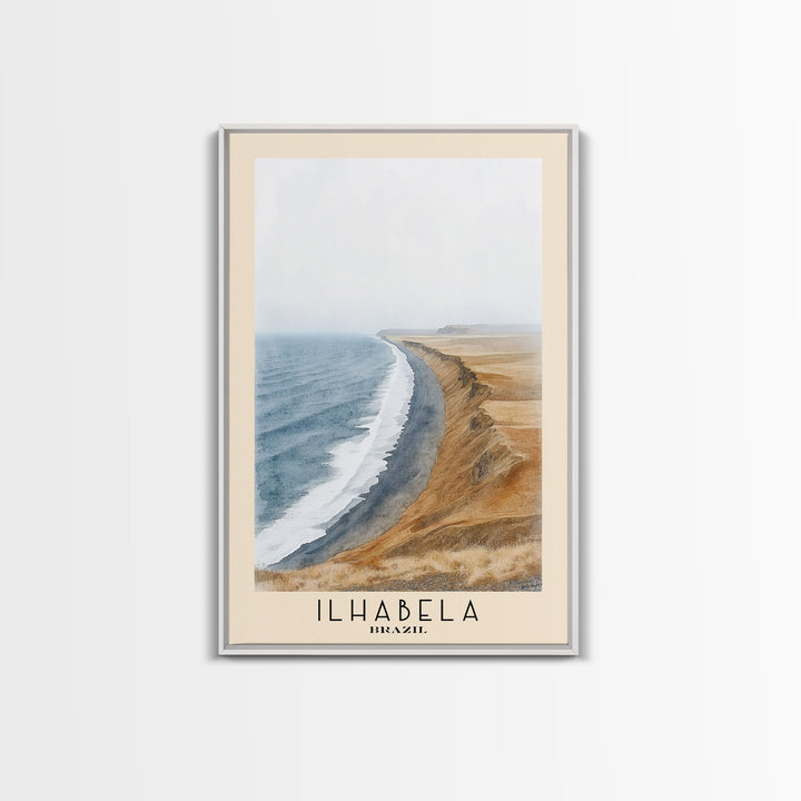 Ilhabela, Brazil Watercolor Print, Vacation Gift, Brazil Wall Art, Beach Painting, Beach Decor, Beach Or Lakehouse Art