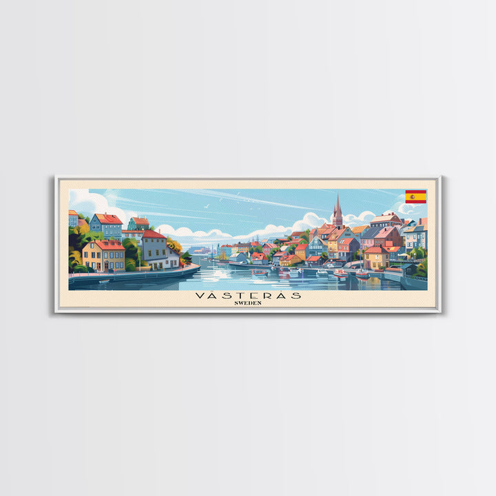 Vranje Serbia Wall Art, Panoramic Travel Poster, Panoramic Framed Canvas Print, City Wall Art, Wall Hanging Home Decor, Travel Art