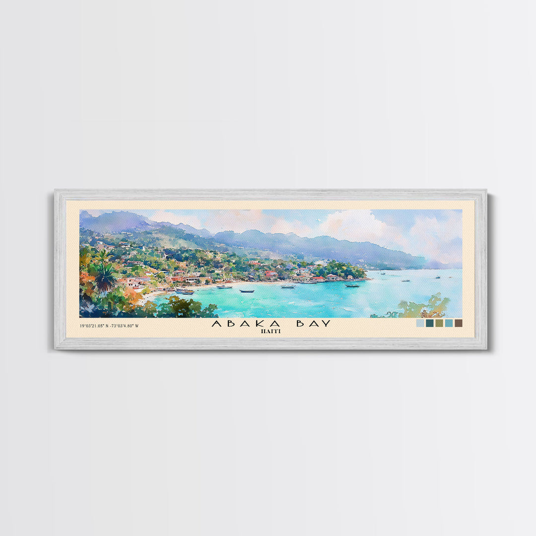 Abaka Bay, Haiti Watercolor Print, Vacation Gift, Haiti Wall Art, Beach Painting, Beach Decor, Beach Or Lakehouse Art