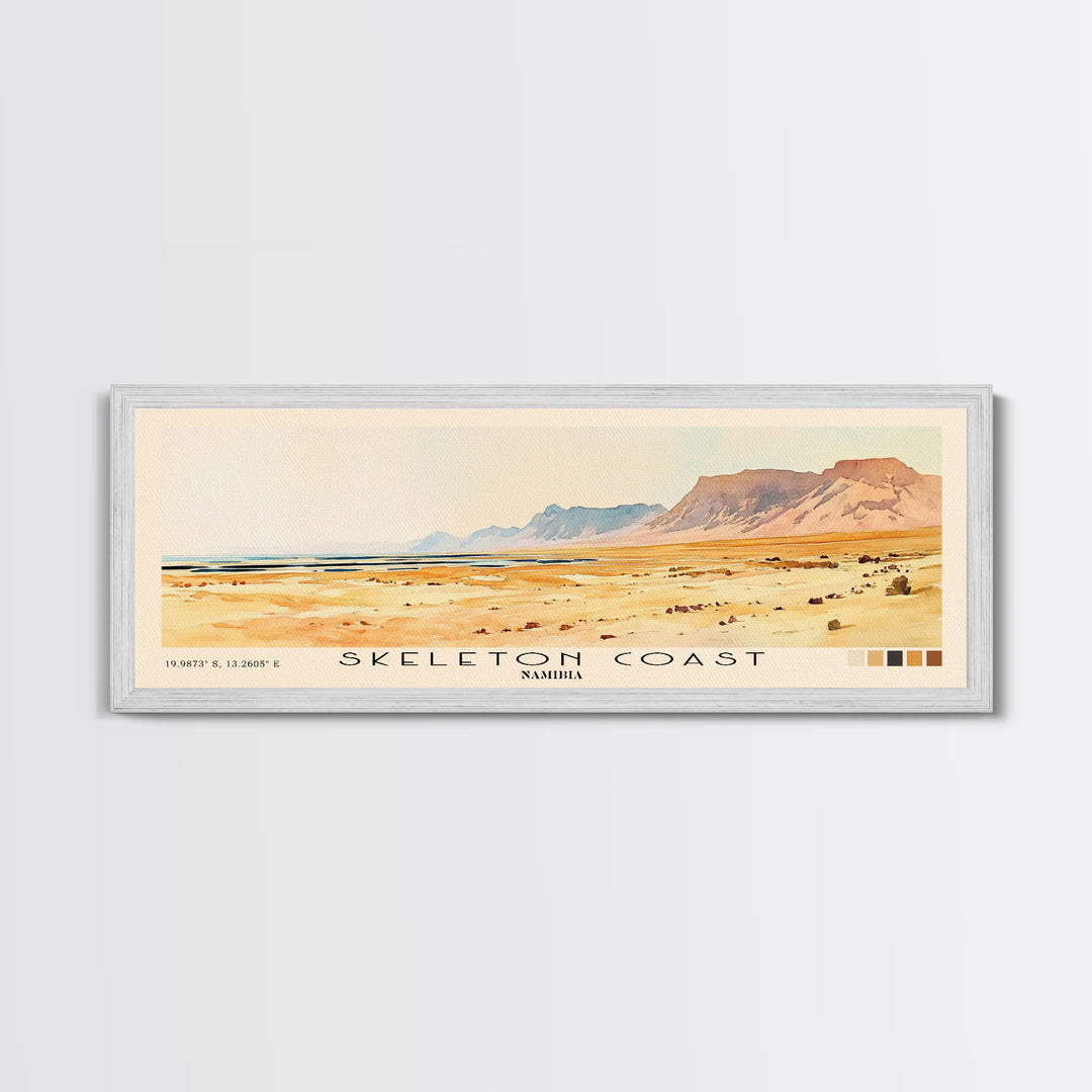 Skeleton Coast, Namibia Watercolor Print, Vacation Gift, Namibia Wall Art, Vacation Wall Art, Vacatation Memories, Beach Decor, Beach Or Lakehouse Art