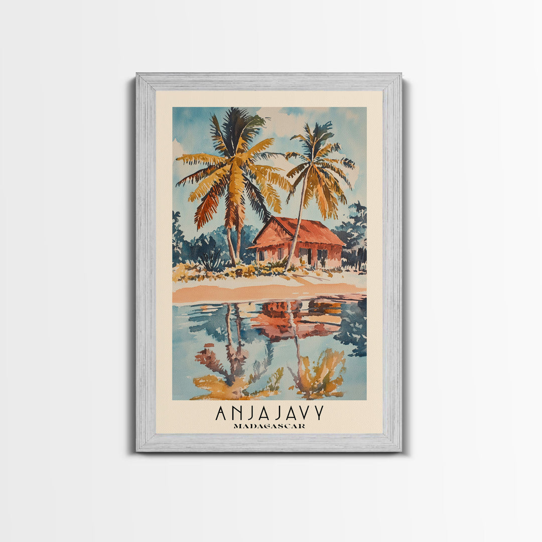 Anjajavy, Madagascar Watercolor Print, Vacation Gift, Madagascar Wall Art, Beach Painting, Beach Decor, Beach Or Lakehouse Art