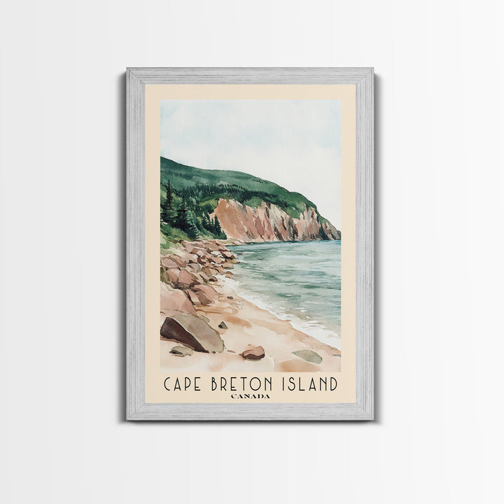 Cape Breton Island, Canada Watercolor Print, Vacation Gift, Canada Wall Art, Beach Painting, Beach Decor, Beach Or Lakehouse Art