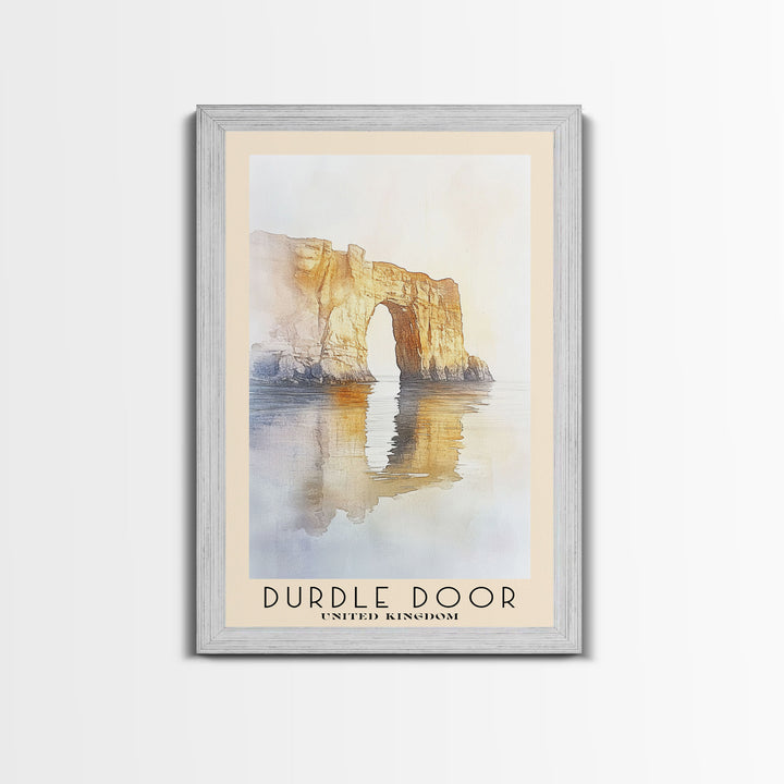 Durdle Door, United Kingdom Watercolor Print, Vacation Gift, United Kingdom Wall Art, Vacation Wall Art, Vacatation Memories, Beach Decor, Beach Or Lakehouse Art