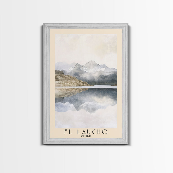 El Laucho, Chile Watercolor Print, Vacation Gift, Chile Wall Art, Beach Painting, Beach Decor, Large Wall Art, Wood Frame Art