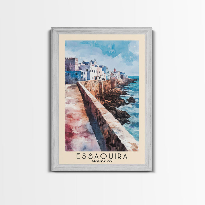 Essaouira, Morocco Watercolor Print, Vacation Gift, Morocco Wall Art, Beach Painting, Beach Decor, Beach Or Lakehouse Art