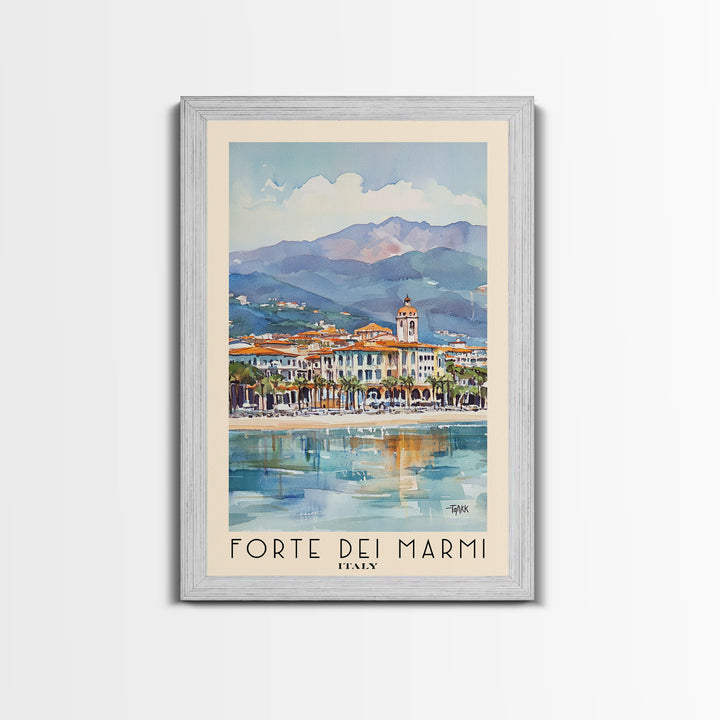 Forte dei Marmi, Italy Watercolor Print, Vacation Gift, Italy Wall Art, Vacation Wall Art, Vacatation Memories, Beach Decor, Beach Or Lakehouse Art