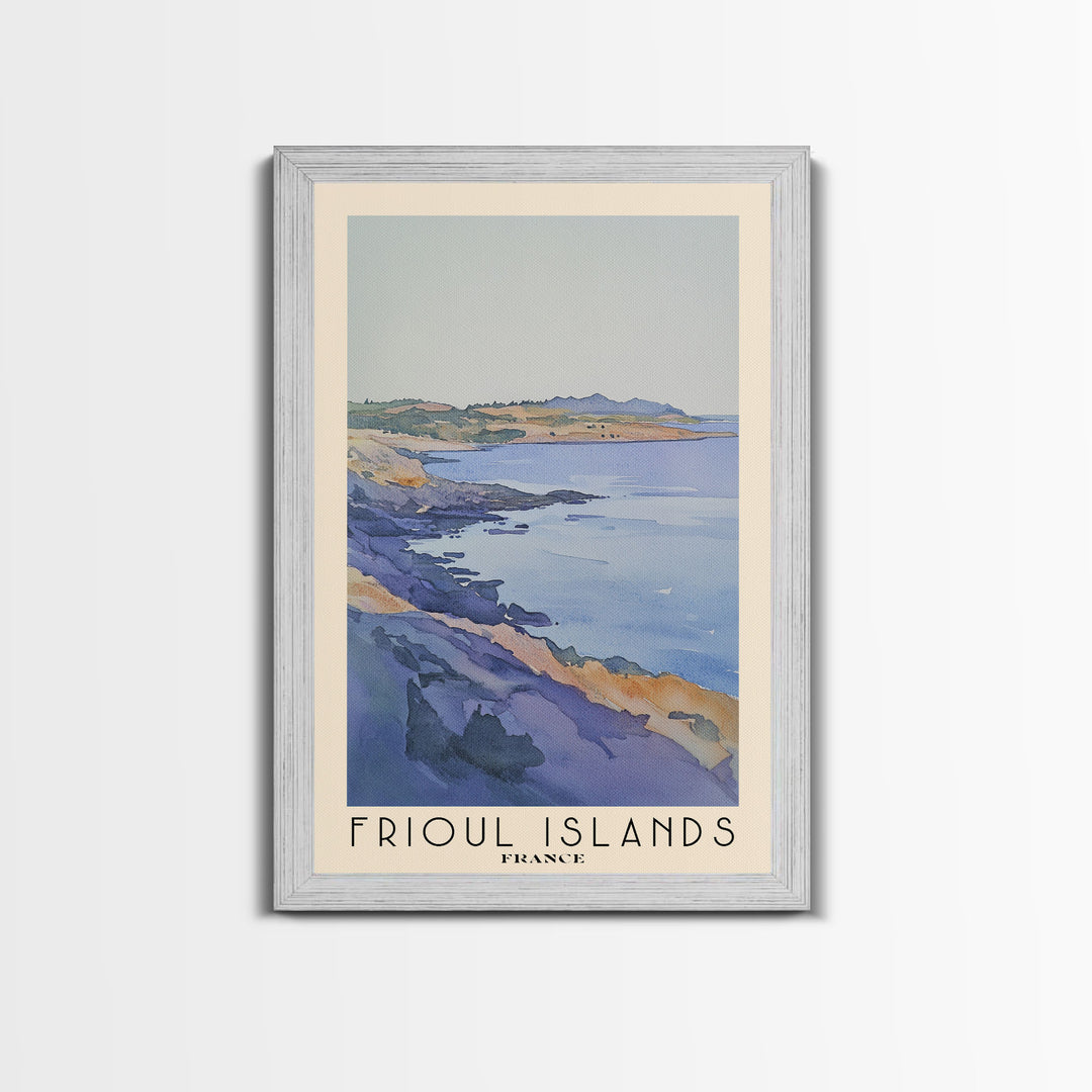 Frioul Islands, France Watercolor Print, Vacation Gift, France Wall Art, Vacation Wall Art, Vacatation Memories, Beach Decor, Beach Or Lakehouse Art