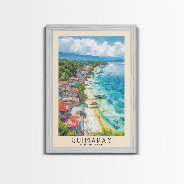 Guimaras, Philippines Watercolor Print, Vacation Gift, Philippines Wall Art, Beach Painting, Beach Decor, Beach Or Lakehouse Art