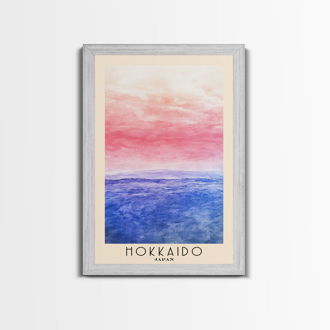 Hokkaido, Japan Watercolor Print, Vacation Gift, Japan Wall Art, Beach Painting, Beach Decor, Beach Or Lakehouse Art