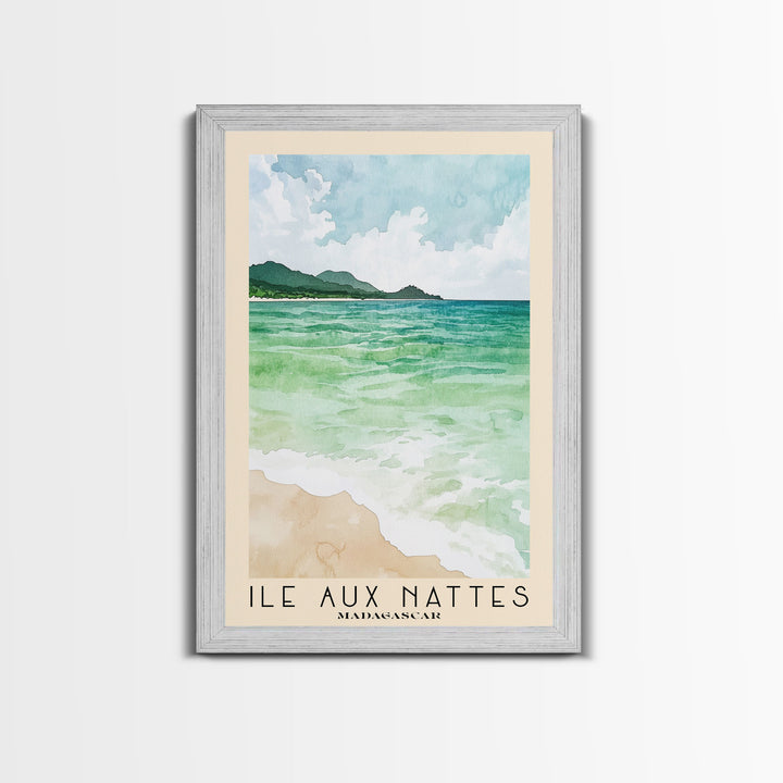 Ile Aux Nattes, Madagascar Watercolor Print, Vacation Gift, Madagascar Wall Art, Beach Painting, Beach Decor, Beach Or Lakehouse Art