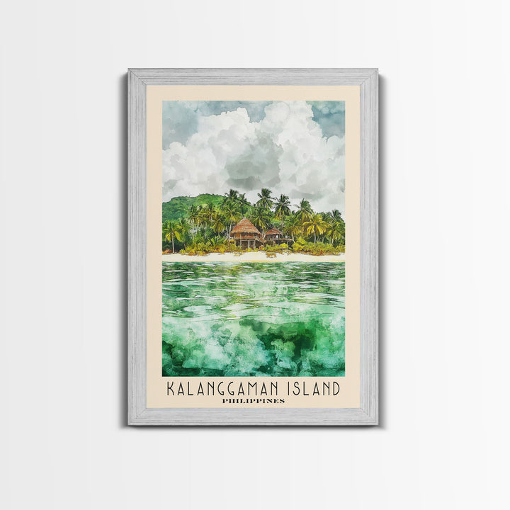 Kalanggaman Island, Philippines Watercolor Print, Vacation Gift, Philippines Wall Art, Vacation Wall Art, Vacatation Memories, Beach Decor, Beach Or Lakehouse Art