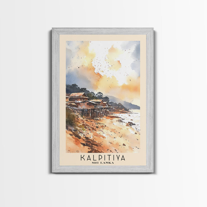 Kalpitiya, Sri Lanka Watercolor Beach Print, Vacation Gift, Sri Lanka Wall Art, Beach Painting, Beach Decor, Beach Painting