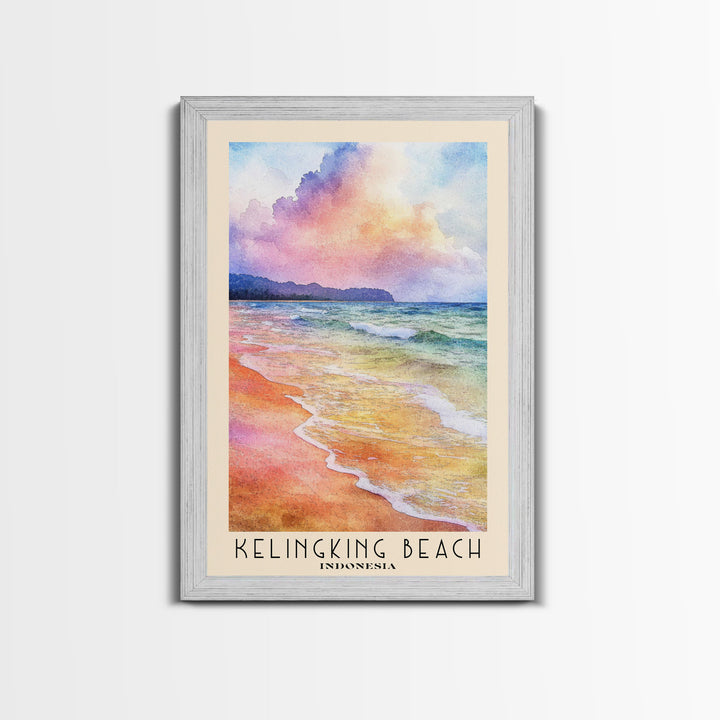 Kelingking Beach, Indonesia Watercolor Print, Vacation Gift, Indonesia Wall Art, Vacation Wall Art, Vacatation Memories, Beach Decor, Beach Or Lakehouse Art