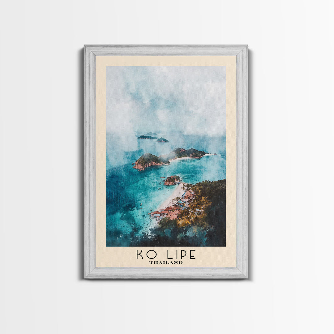 Ko Lipe, Thailand Watercolor Beach Print, Vacation Gift, Thailand Wall Art, Beach Painting, Beach Decor, Beach Painting