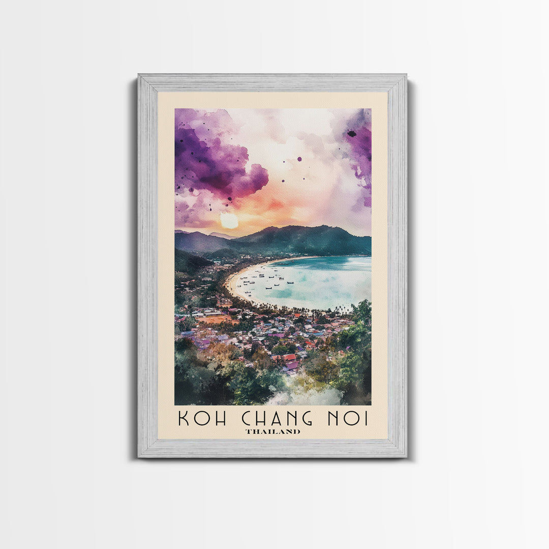 Koh Chang Noi, Thailand Watercolor Print, Vacation Gift, Thailand Wall Art, Beach Painting, Beach Decor, Beach Or Lakehouse Art