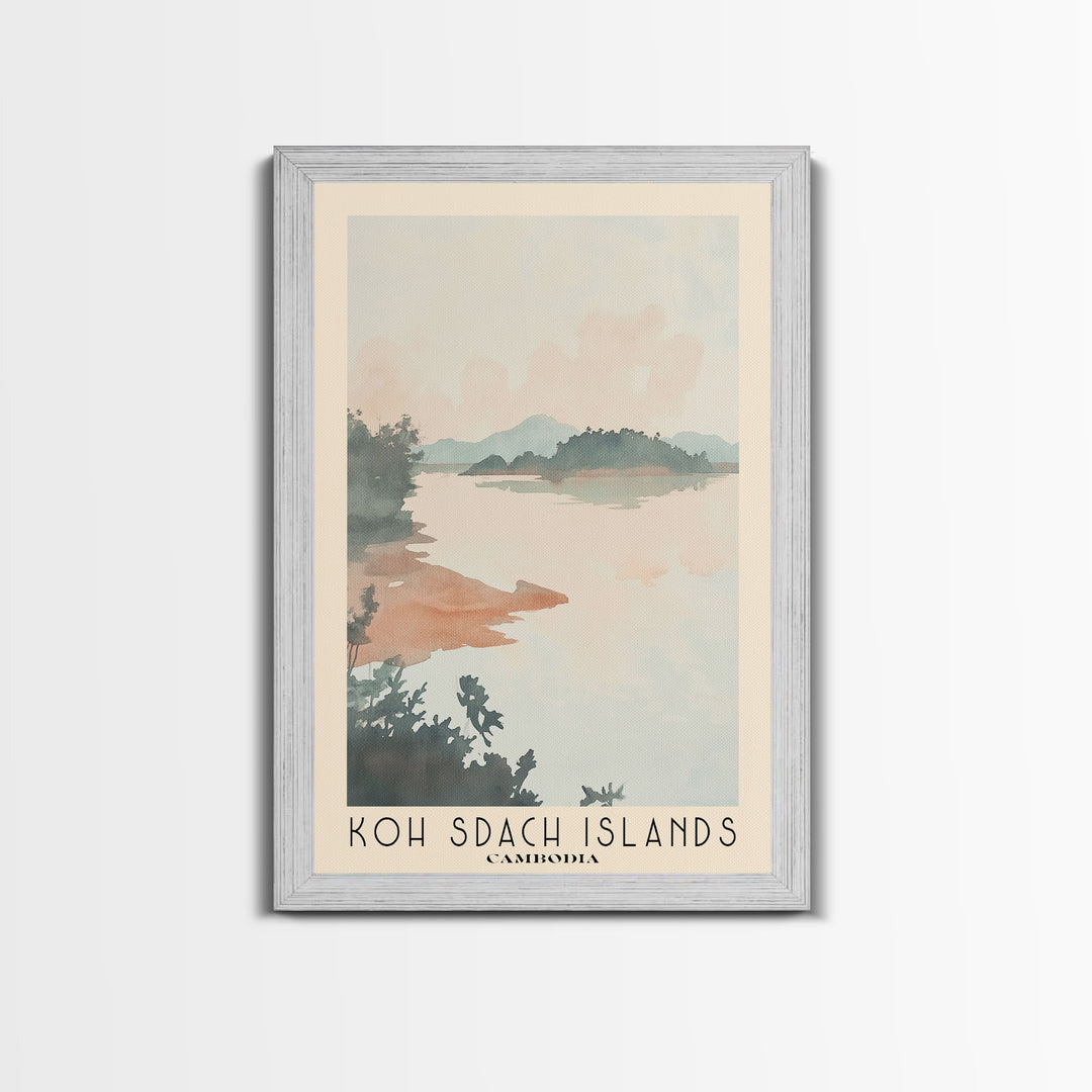 Koh Sdach Islands, Cambodia Watercolor Print, Vacation Gift, Cambodia Wall Art, Beach Painting, Beach Decor, Beach Or Lakehouse Art