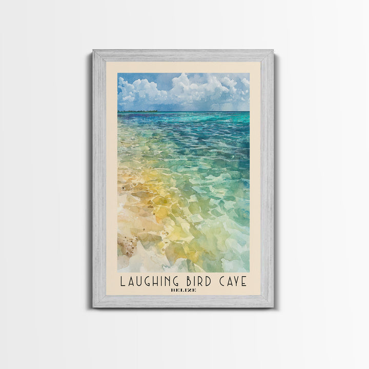 Laughing Bird Caye, Belize Watercolor Print, Vacation Gift, Belize Wall Art, Vacation Wall Art, Vacatation Memories, Beach Decor, Beach Or Lakehouse Art