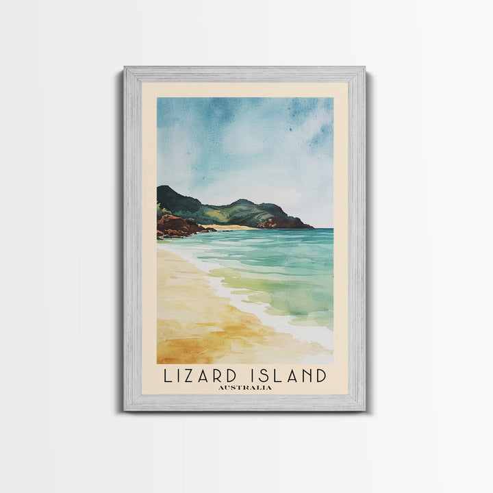 Lizard Island, Australia Watercolor Beach Print, Vacation Gift, Australia Wall Art, Beach Painting, Beach Decor, Beach Painting