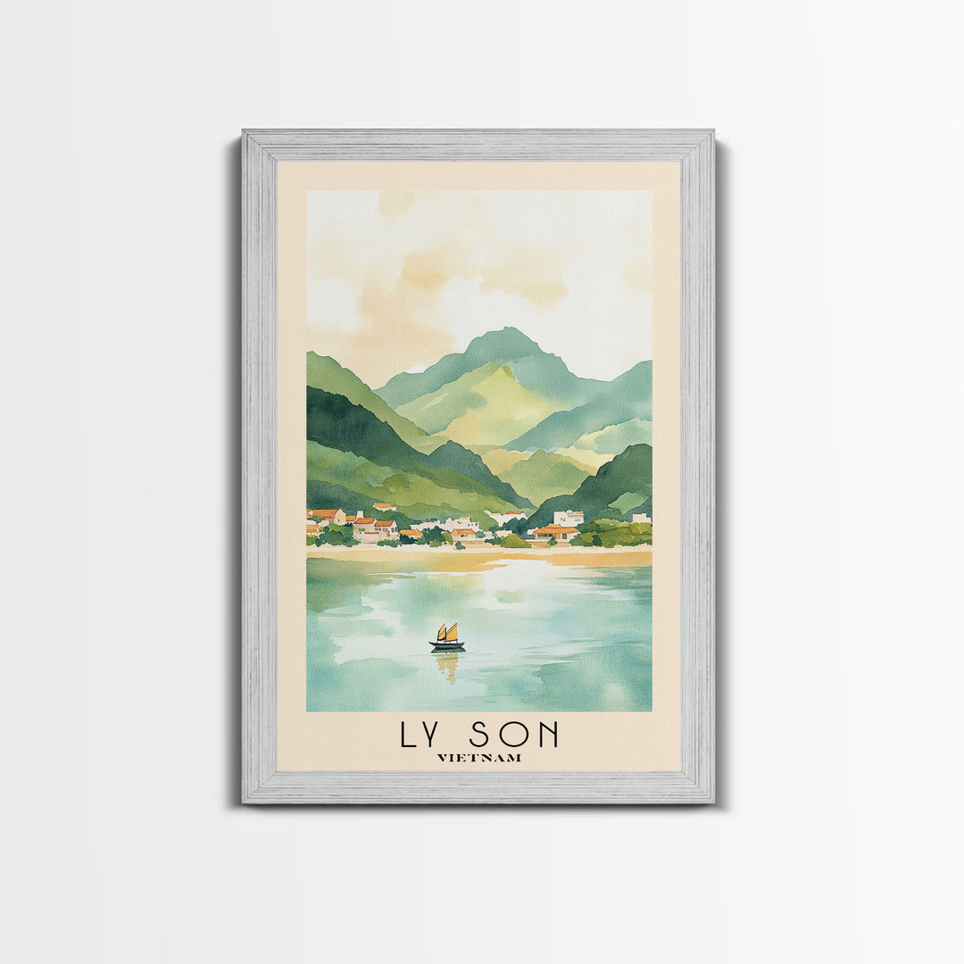 Ly Son, Vietnam Watercolor Print, Vacation Gift, Vietnam Wall Art, Beach Painting, Beach Decor, Beach Or Lakehouse Art