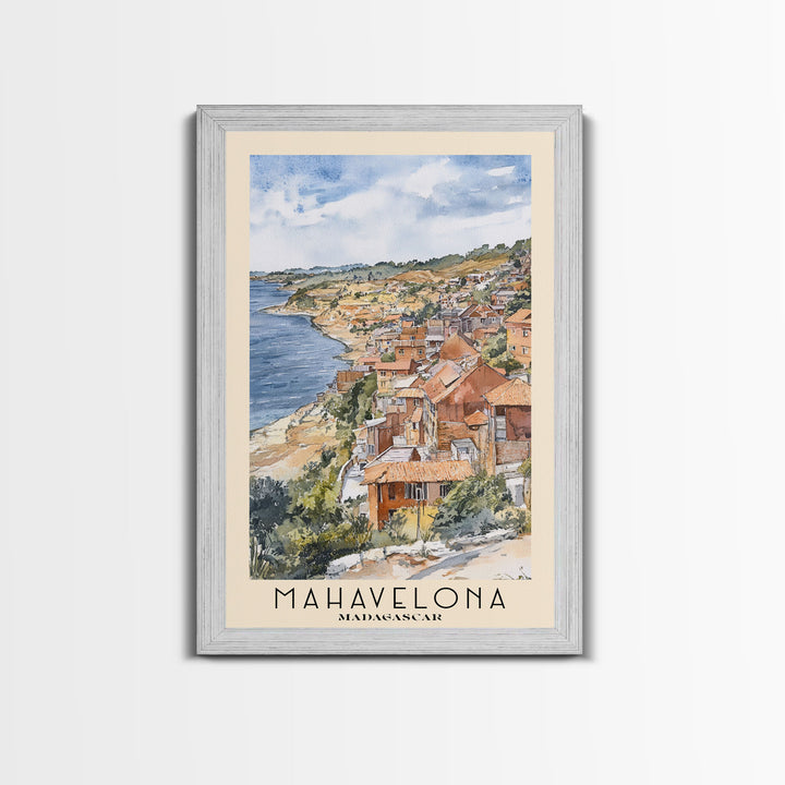 Mahavelona, Madagascar Watercolor Print, Vacation Gift, Madagascar Wall Art, Vacation Wall Art, Vacatation Memories, Beach Decor, Beach Or Lakehouse Art