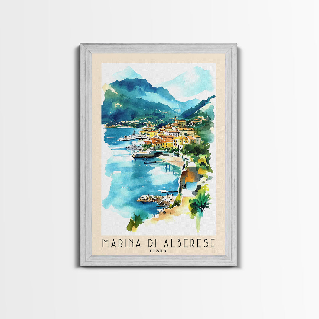 Marina di Alberese, Italy Watercolor Beach Print, Vacation Gift, Italy Wall Art, Beach Painting, Beach Decor, Beach Painting