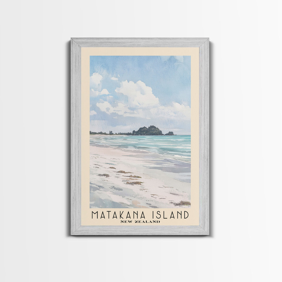 Matakana Island, New Zealand Watercolor Print, Vacation Gift, New Zealand Wall Art, Beach Painting, Beach Decor, Beach Or Lakehouse Art