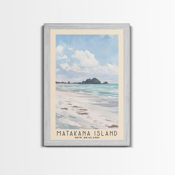 Matakana Island, New Zealand Watercolor Print, Vacation Gift, New Zealand Wall Art, Beach Painting, Beach Decor, Beach Or Lakehouse Art