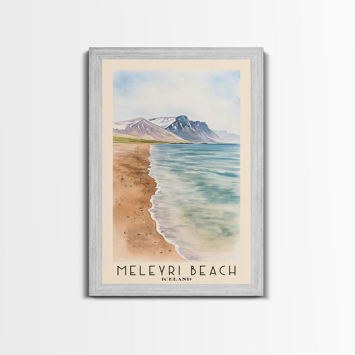 Meleyri Beach, Iceland Watercolor Print, Vacation Gift, Iceland Wall Art, Vacation Wall Art, Vacatation Memories, Beach Decor, Beach Or Lakehouse Art