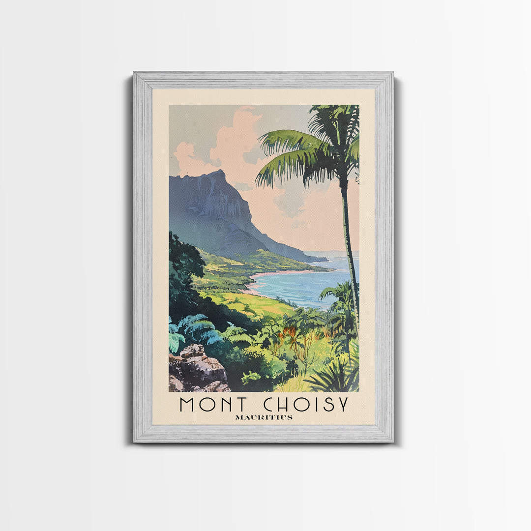 Mont Choisy, Mauritius Watercolor Print, Vacation Gift, Mauritius Wall Art, Beach Painting, Beach Decor, Beach Or Lakehouse Art