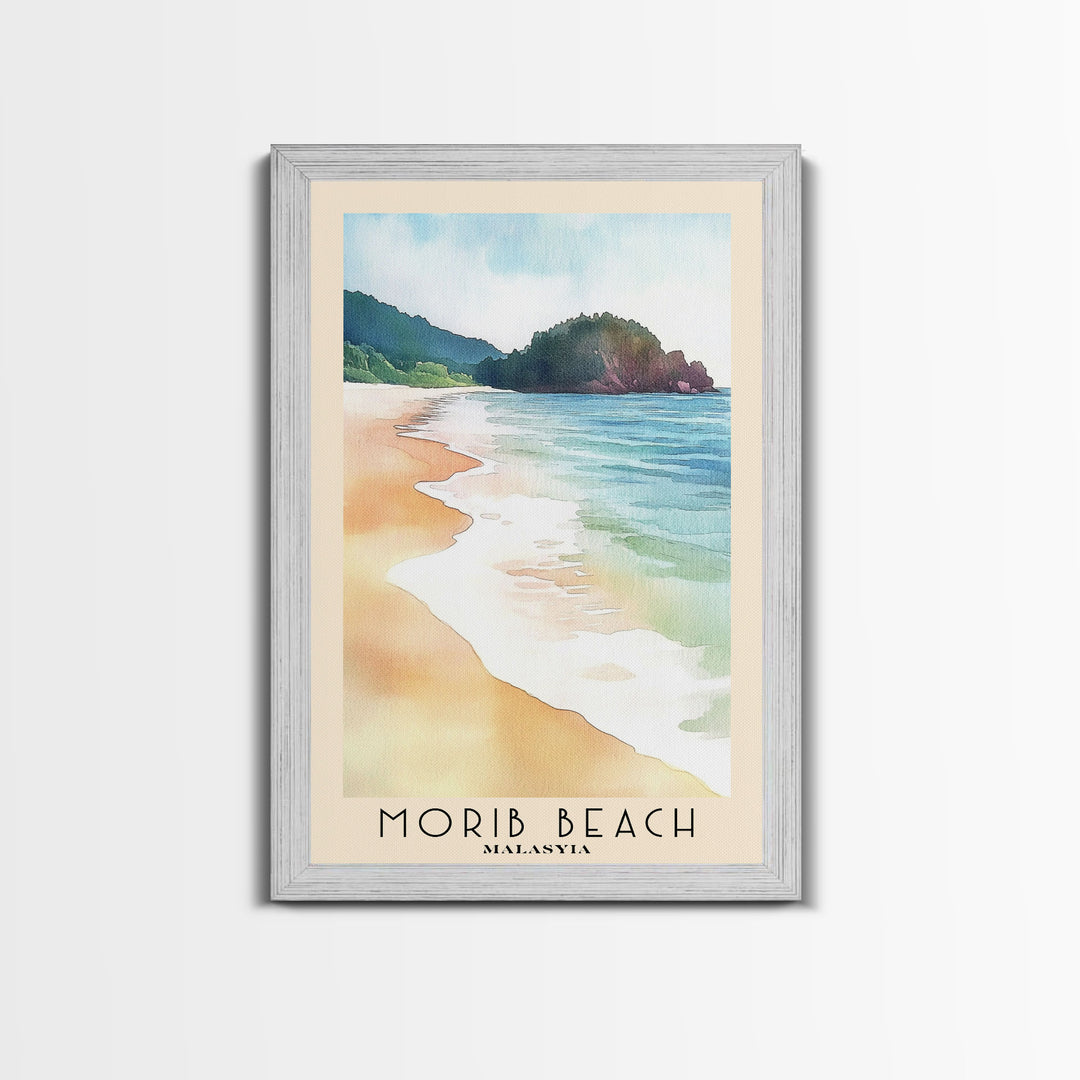 Morib Beach, Malasyia Watercolor Print, Vacation Gift, Malasyia Wall Art, Beach Painting, Beach Decor, Beach Or Lakehouse Art