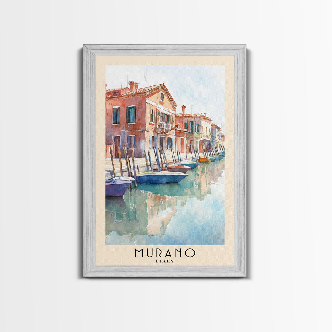 Murano, Italy Watercolor Print, Vacation Gift, Italy Wall Art, Vacation Wall Art, Vacatation Memories, Beach Decor, Beach Or Lakehouse Art