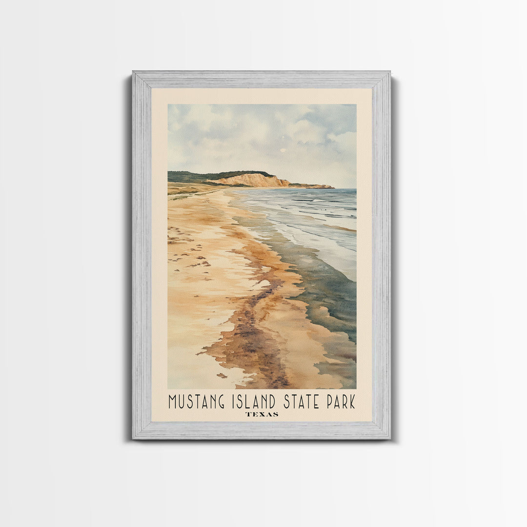 Mustang Island State Park, Texas Watercolor Print, Vacation Gift, Texas Wall Art, Vacation Wall Art, Vacatation Memories, Beach Decor, Beach Or Lakehouse Art