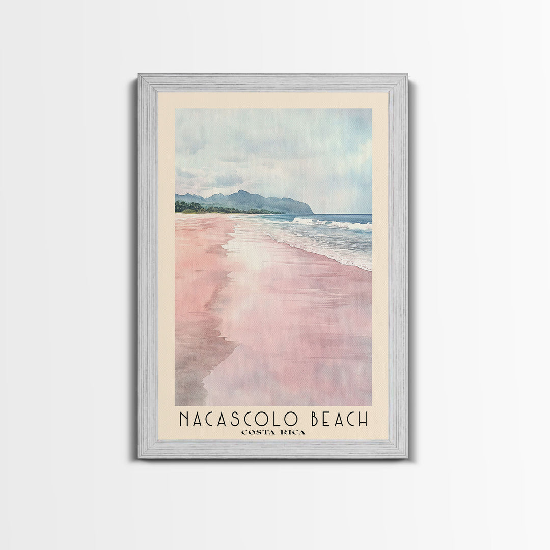 Nacascolo Beach, Costa Rica Watercolor Print, Vacation Gift, Costa Rica Wall Art, Vacation Wall Art, Vacatation Memories, Beach Decor, Beach Or Lakehouse Art