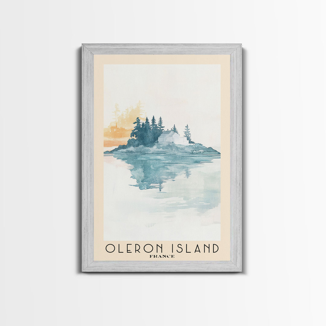 Oleron Island, France Watercolor Print, Vacation Gift, France Wall Art, Vacation Wall Art, Vacatation Memories, Beach Decor, Beach Or Lakehouse Art