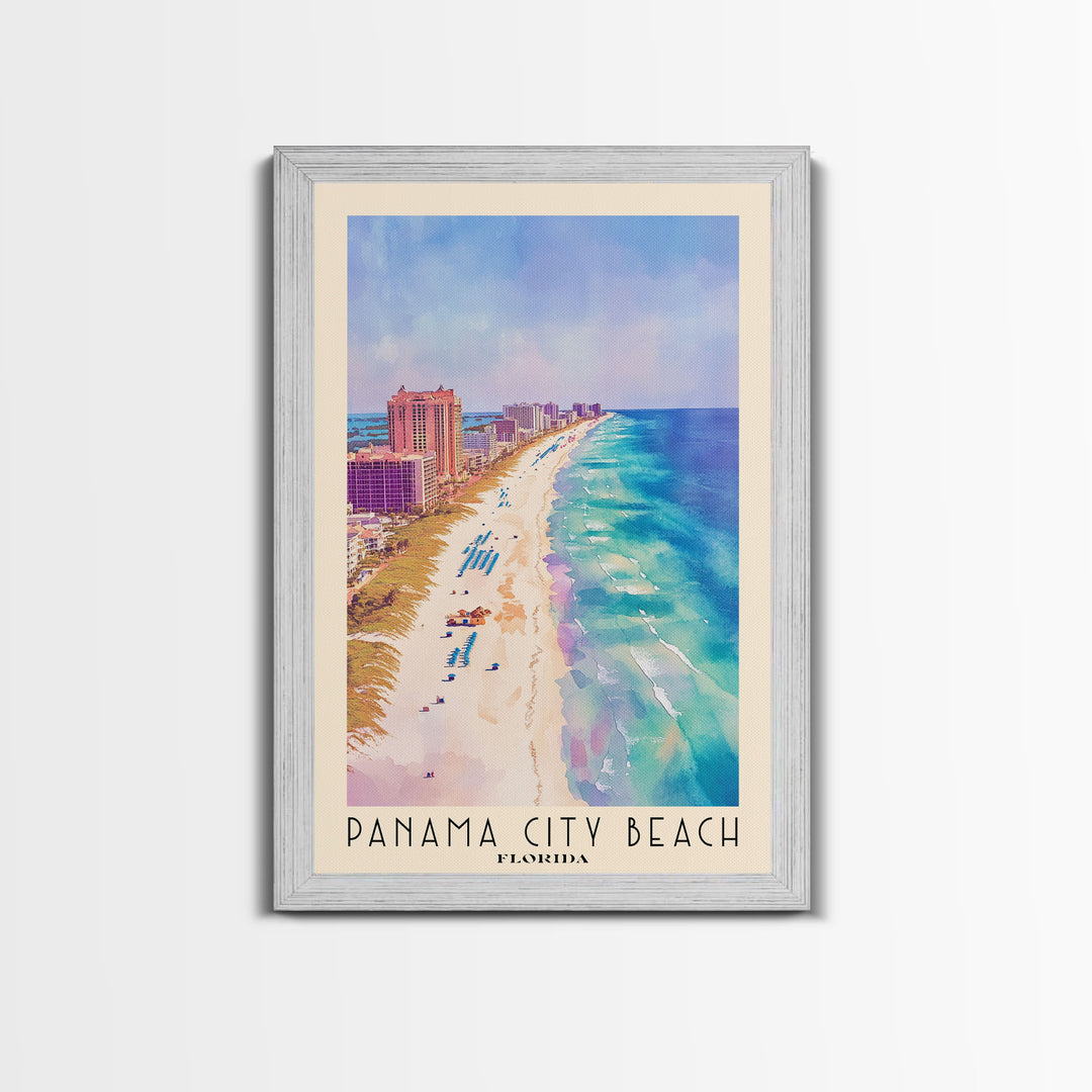 Panama City Beach, Florida Watercolor Print, Vacation Gift, Florida Wall Art, Vacation Wall Art, Vacatation Memories, Beach Decor, Beach Or Lakehouse Art