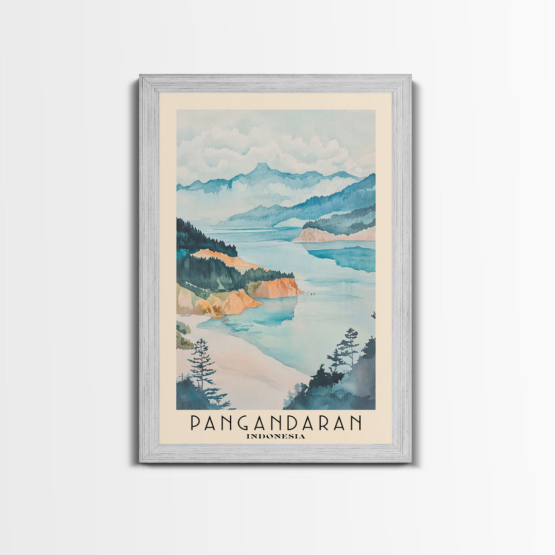 Pangandaran, Indonesia Watercolor Print, Vacation Gift, Indonesia Wall Art, Beach Painting, Beach Decor, Beach Or Lakehouse Art