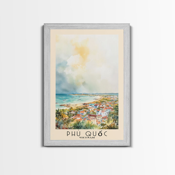 Phú Quốc, Vietnam Watercolor Print, Vacation Gift, Vietnam Wall Art, Vacation Wall Art, Vacatation Memories, Beach Decor, Beach Or Lakehouse Art