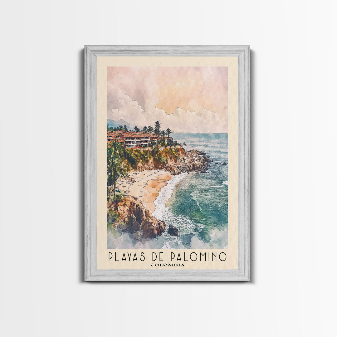 Playas de Palomino, Colombia Watercolor Print, Vacation Gift, Colombia Wall Art, Beach Painting, Beach Decor, Beach Or Lakehouse Art